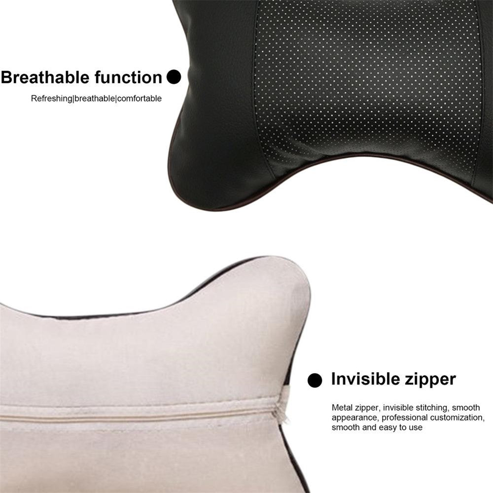 Comfortable Soft Breathable Car Head Neck Rest Cushion Car Pillow Car Neck Support Pillow Car Headrest Cushion Ergonomic Design for Relieving Neck Fatigue