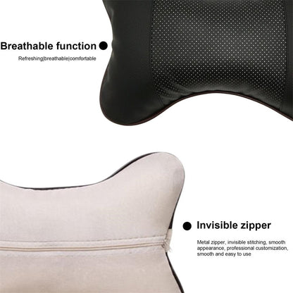 Comfortable Soft Breathable Car Head Neck Rest Cushion Car Pillow Car Neck Support Pillow Car Headrest Cushion Ergonomic Design for Relieving Neck Fatigue