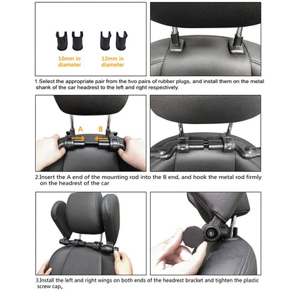 Car Neck Headrest Pillow Cushion Car Seat Memory Foam Padding Sleep Side Head Cervical Spine Support