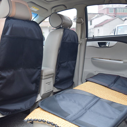 Car Seat Protector Mat for Child Safety Seat Anti Kick Seat Cover with Mesh Pocket
