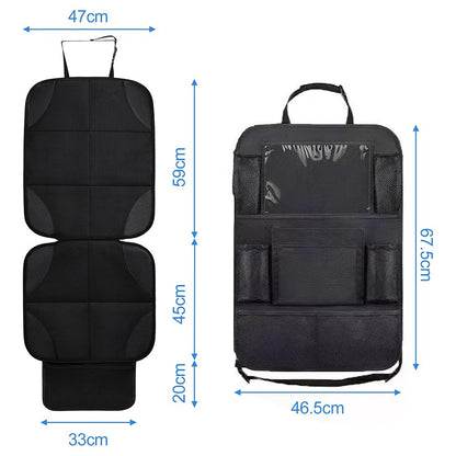 Waterproof Child Safety Seat Anti Kick Seat Cover Car Seat Backrest Protector Mat