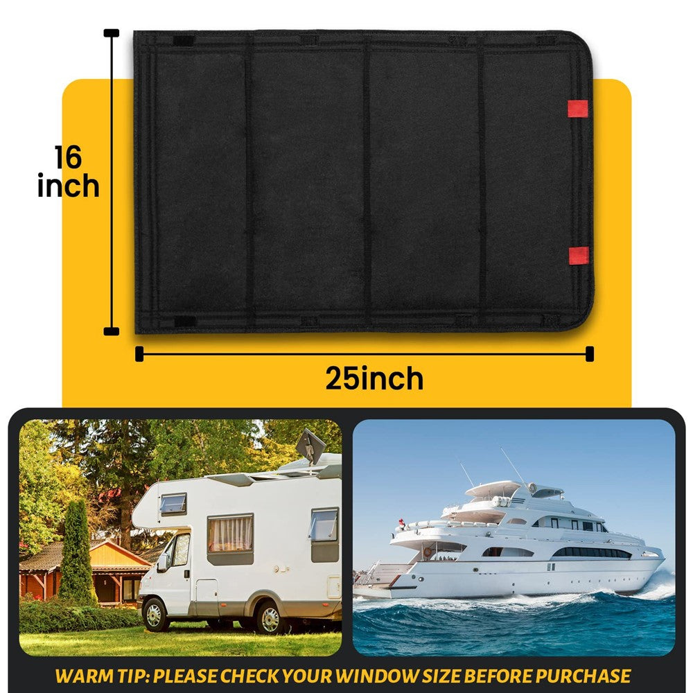 RV Door Window Shade Foldable Blackout Cover Privacy Protection Curtain for Camper Trailer