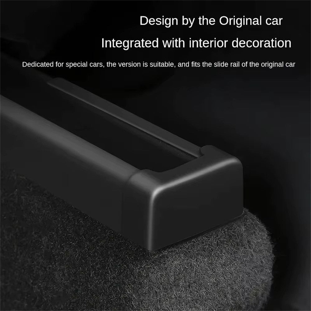 4Pcs TPE Covers for Tesla Model Y / 3 Seat Rail Protector Anti-Kick Guards Rear Seats Accessories