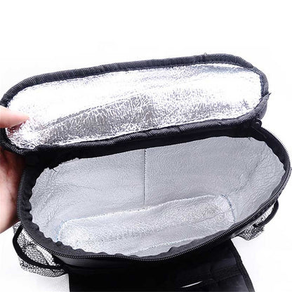 Car Seat Back Cooler Bag Oxford Cloth Aluminum Foil Insulated Thermal Hanging Storage Organizer