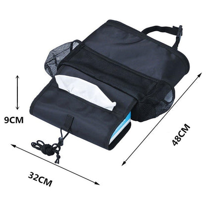 Car Seat Back Cooler Bag Oxford Cloth Aluminum Foil Insulated Thermal Hanging Storage Organizer