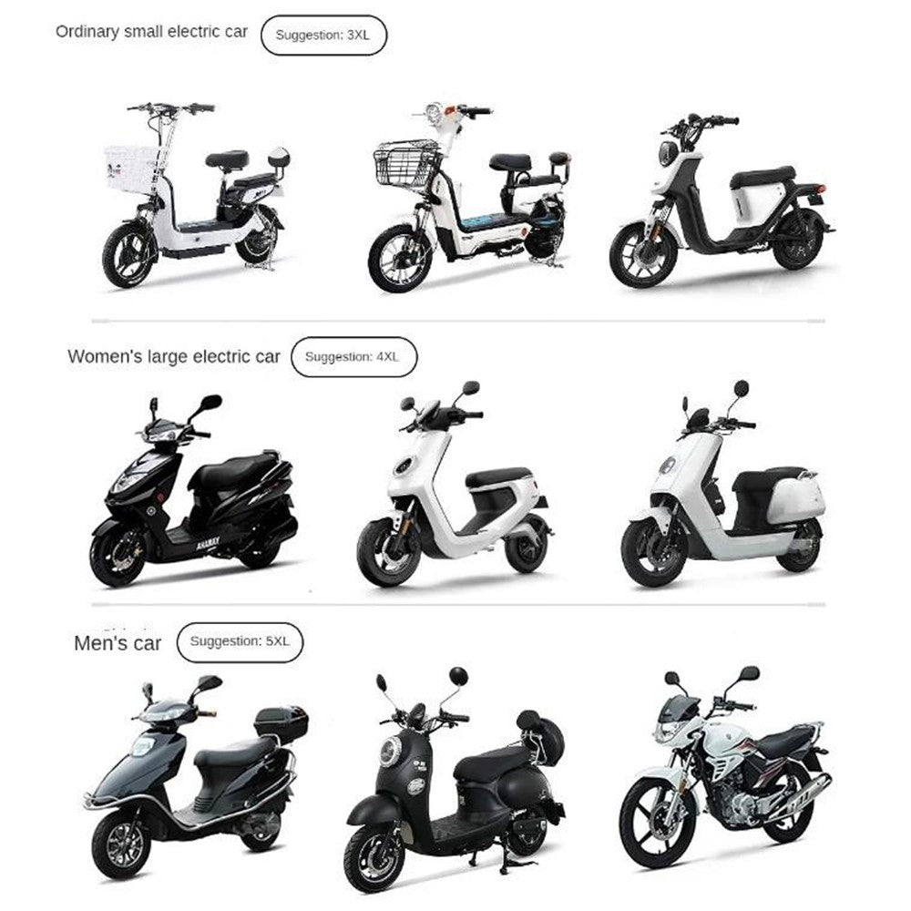 Size 5XL Dustproof Motorcycle Protective Cover Sunproof Oxford Cloth Scooter Rain Cover