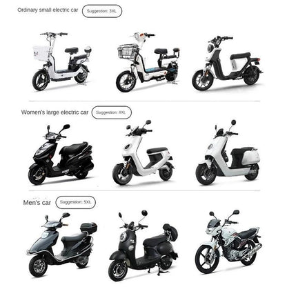 Size 5XL Dustproof Motorcycle Protective Cover Sunproof Oxford Cloth Scooter Rain Cover