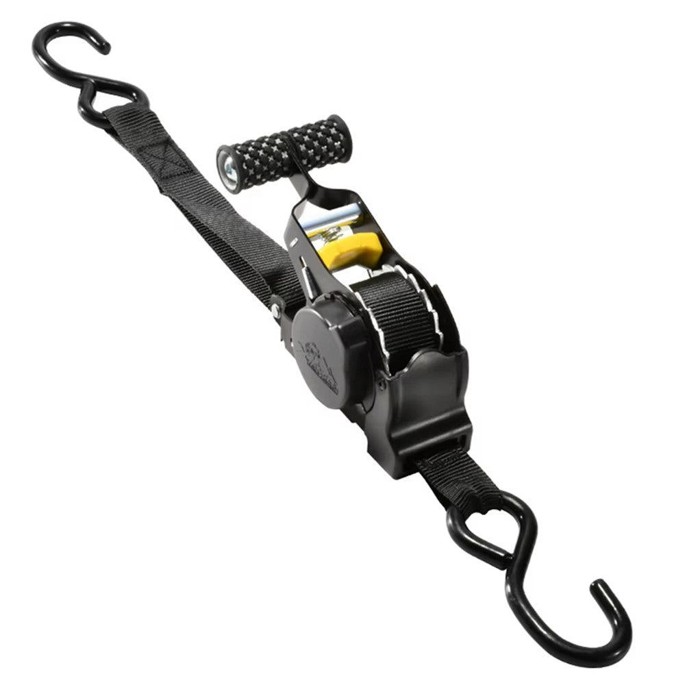3.3m Automatic Retractable Tie Down Strap Luggage Securing Belt for Car Motorcycle Self-Driving Tour