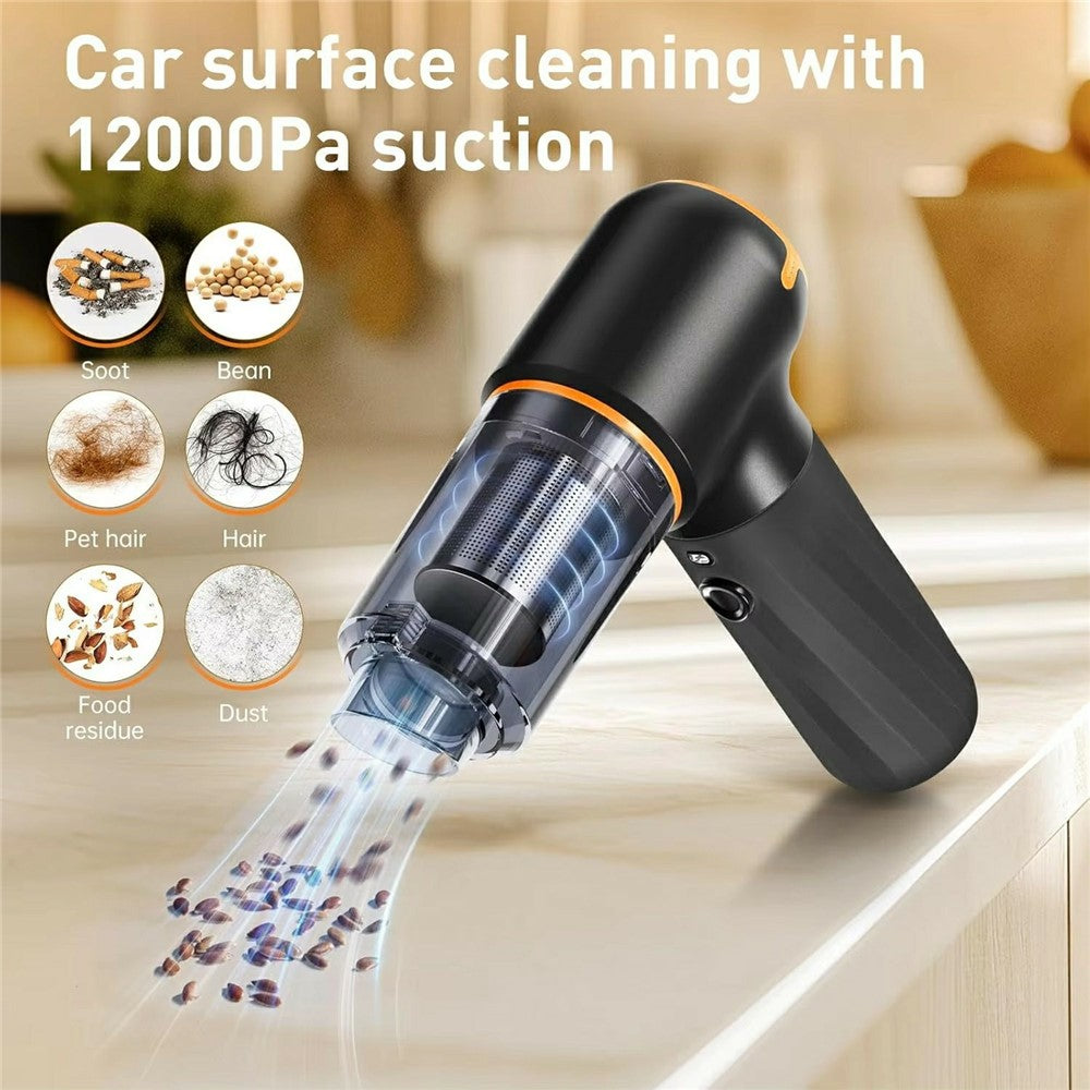 Handheld Mini Car Vacuum Cleaner Rechargeable Wireless Powerful Suction Cleaning Device