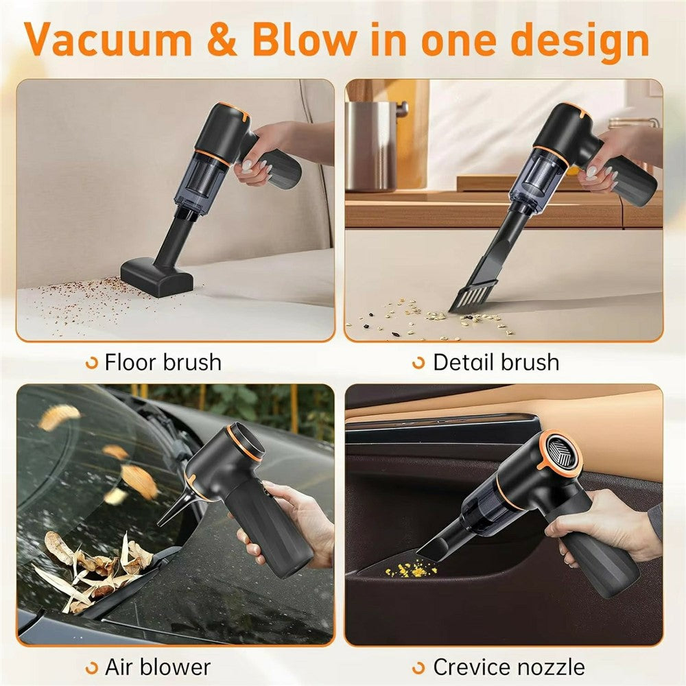 Handheld Mini Car Vacuum Cleaner Rechargeable Wireless Powerful Suction Cleaning Device
