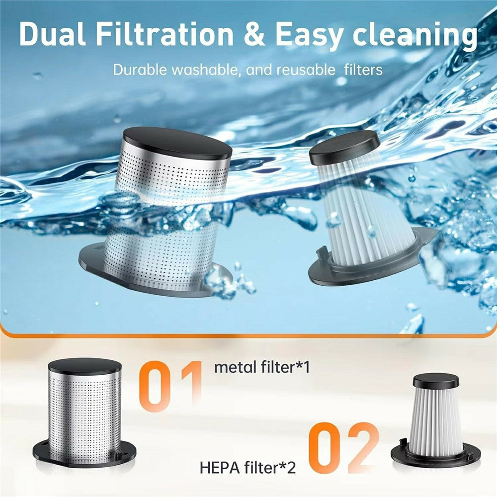 Handheld Mini Car Vacuum Cleaner Rechargeable Wireless Powerful Suction Cleaning Device