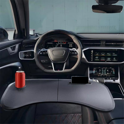 For Tesla Model 3  /  Y Front Seat Bi-Fold Foldable Laptop Desk Car Steering Wheel Table Portable Dining Tray