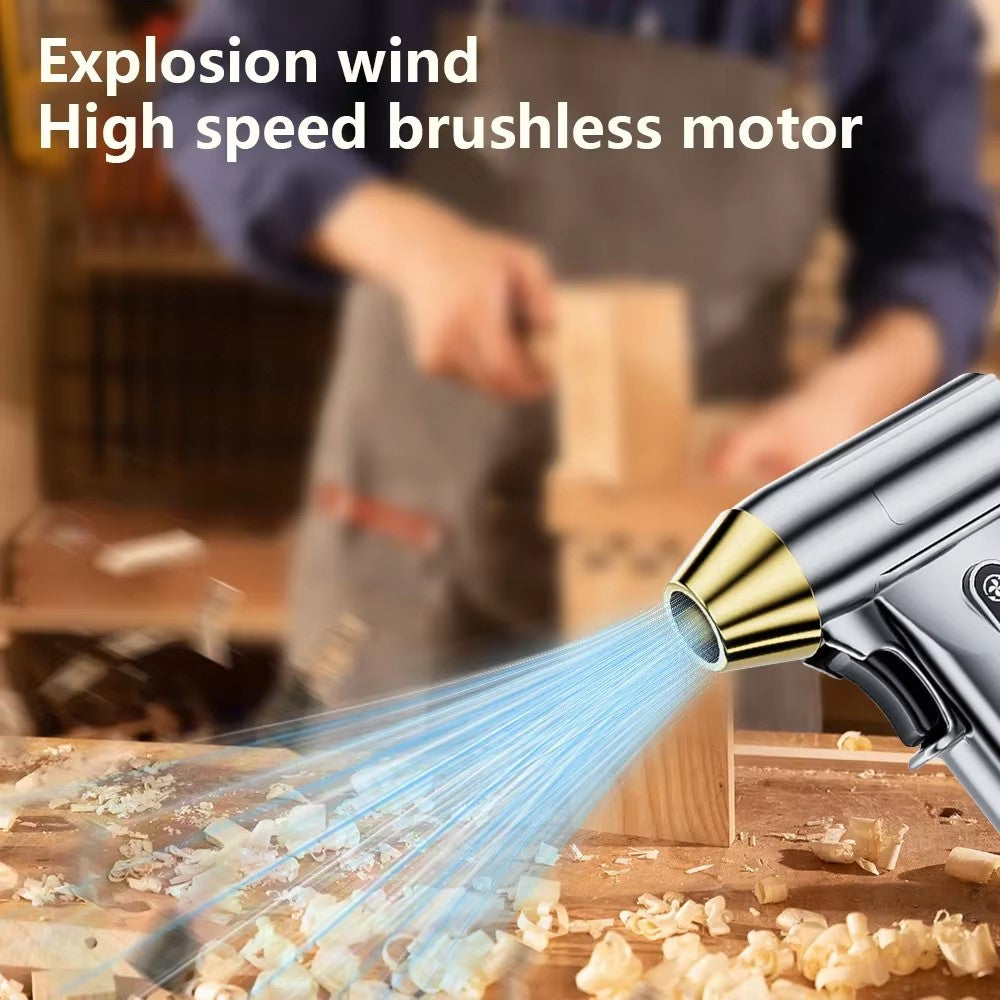 ST-8109 Portable Handheld Wireless Blower 3 Gears Adjustable High Power Car Home Dust Cleaner
