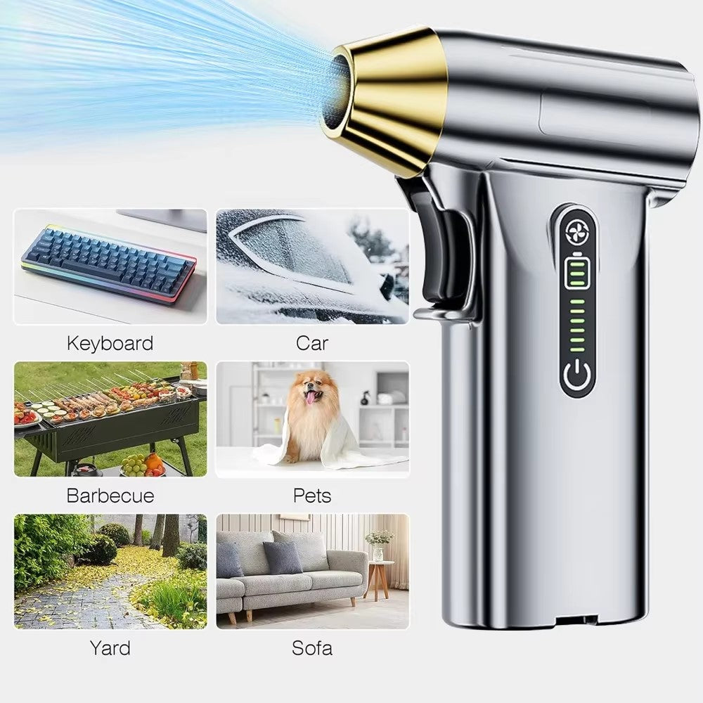 ST-8109 Portable Handheld Wireless Blower 3 Gears Adjustable High Power Car Home Dust Cleaner