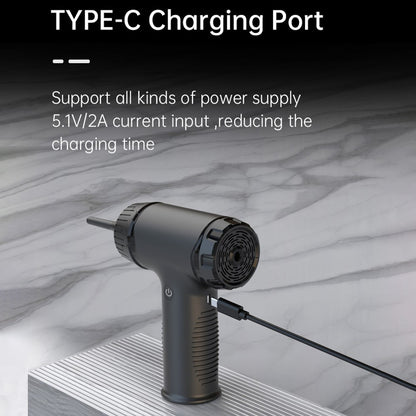 D16 50W 42500RPM Portable Air Duster Rechargeable Wireless Handheld Dust Blower for Car / PC / Keyboard