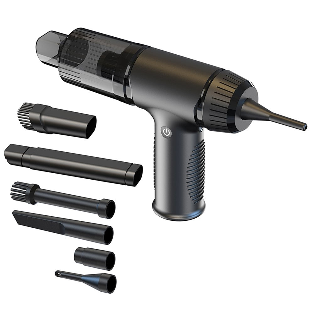 V16D 2 in 1 Car Vacuum Cleaner Powerful Suction Rechargeable Handheld Dust Blower with 7 Nozzles