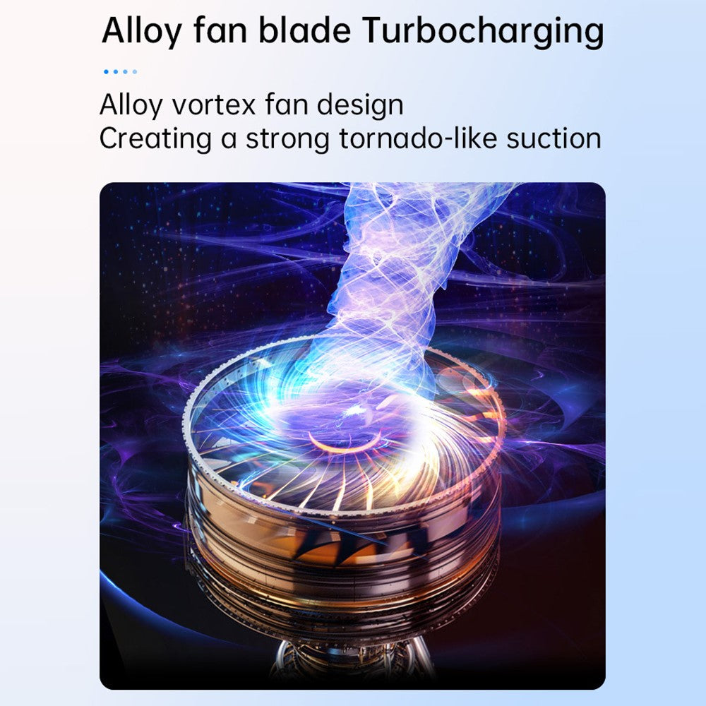 V16D 2 in 1 Car Vacuum Cleaner Powerful Suction Rechargeable Handheld Dust Blower with 7 Nozzles