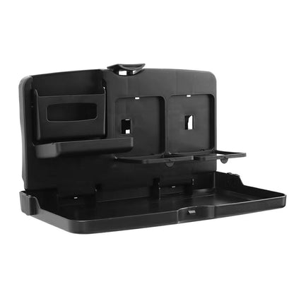 Plastic Car Seat Tray Table Foldable Backseat Desk for Eating Working Multi-Purpose Vehicle Organizer