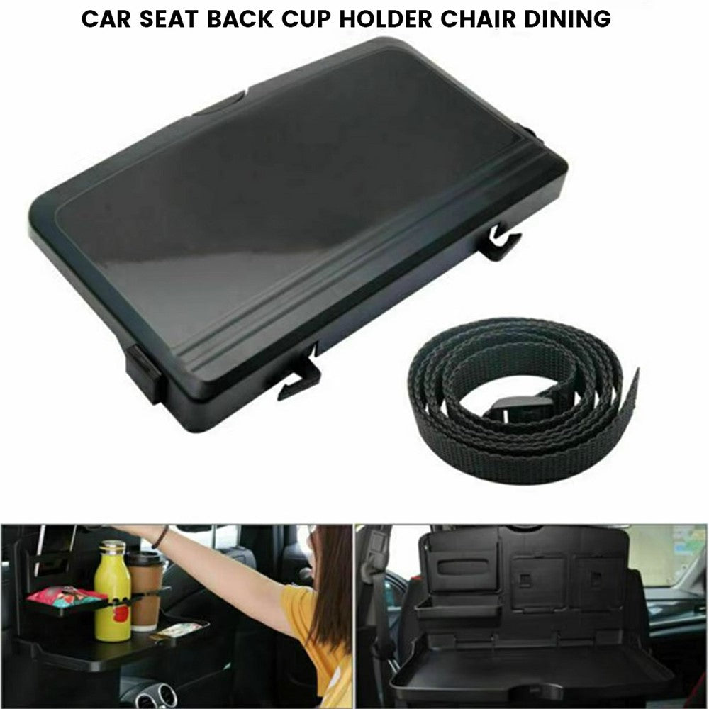 Plastic Car Seat Tray Table Foldable Backseat Desk for Eating Working Multi-Purpose Vehicle Organizer