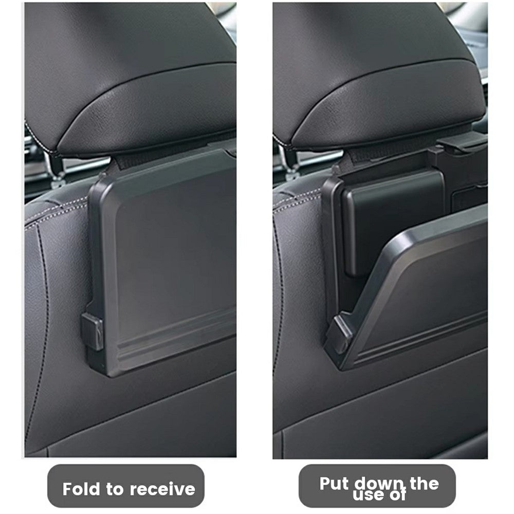 Plastic Car Seat Tray Table Foldable Backseat Desk for Eating Working Multi-Purpose Vehicle Organizer