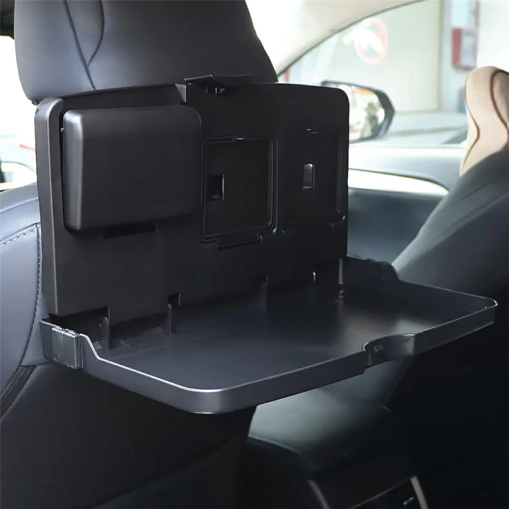 Plastic Car Seat Tray Table Foldable Backseat Desk for Eating Working Multi-Purpose Vehicle Organizer