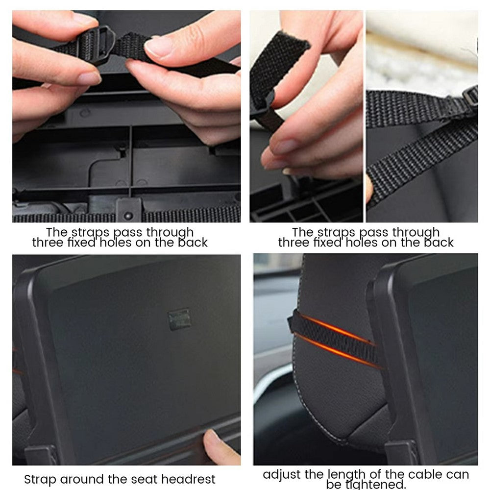 Plastic Car Seat Tray Table Foldable Backseat Desk for Eating Working Multi-Purpose Vehicle Organizer