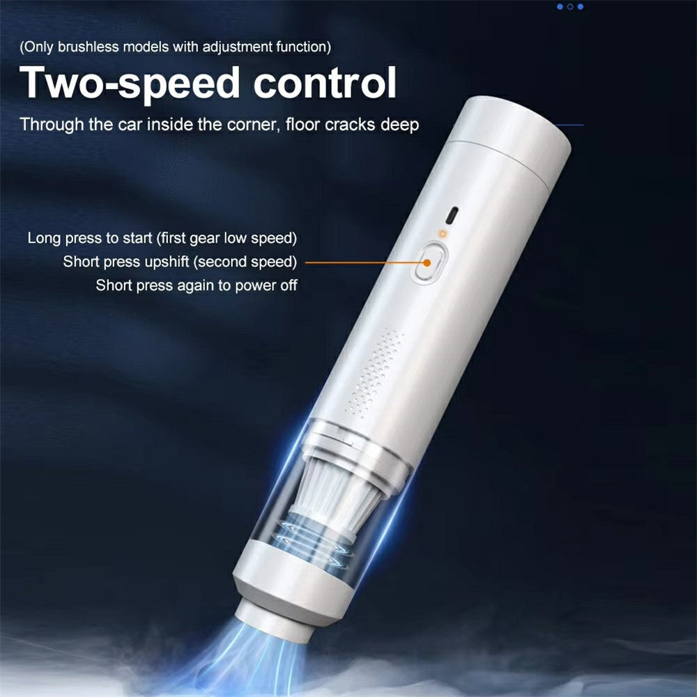 Brushless Motor Car Vacuum Cleaner 200W High Power Multifunction Handheld Cordless Suction Blower