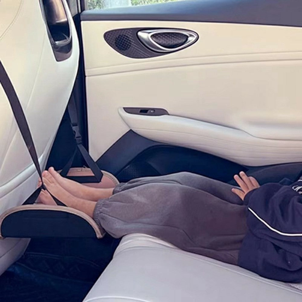 Cartoon Animal Portable Car Seat Footrest for Children Adjustable Height Back Seat Foot Support