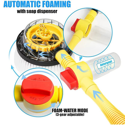 Soft Chenille Car Wash Brush Long Handle Rotary Mop Automatic Foam Cleaner High Pressure Washing Kit
