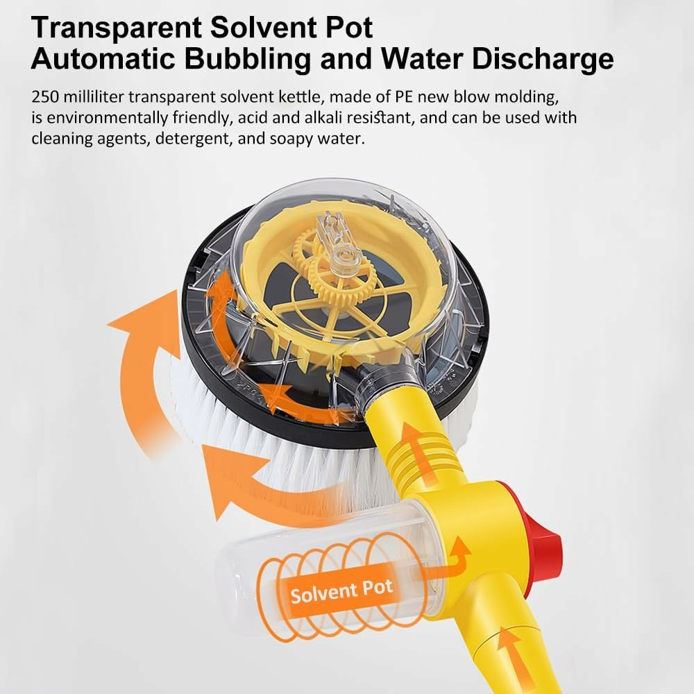 Soft Chenille Car Wash Brush Long Handle Rotary Mop Automatic Foam Cleaner High Pressure Washing Kit