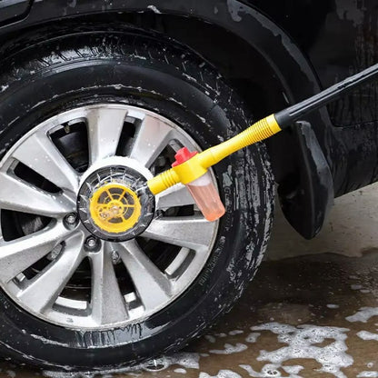 Portable Car Washing Kit with Replacement Chenille Cover Car Wash Brush Rotary Mop Automatic Foam Cleaner