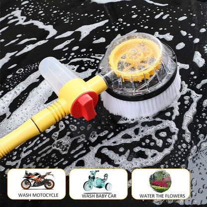 Portable Car Washing Kit with Replacement Chenille Cover Car Wash Brush Rotary Mop Automatic Foam Cleaner