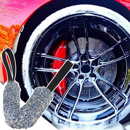 Car Wheel Wash Towel Automotive Tire Wiping Towel Wheel Hub Cleaning Rag Long Strap Tires Detailing Towel
