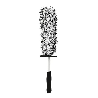 Wheel Rim Cleaning Brush Automobile Tire Hub Ultra-fine Microfiber Cleaner Tool with Spacer Plate