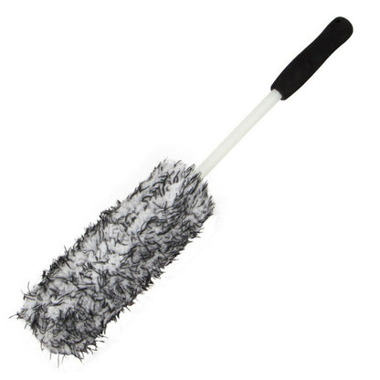 Wheel Rim Cleaning Brush Automobile Tire Hub Ultra-fine Microfiber Cleaner Tool with Spacer Plate