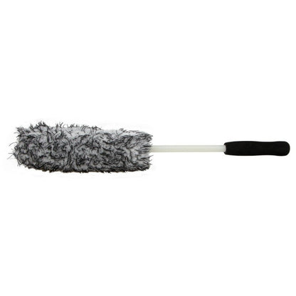 Wheel Rim Cleaning Brush Automobile Tire Hub Ultra-fine Microfiber Cleaner Tool with Spacer Plate