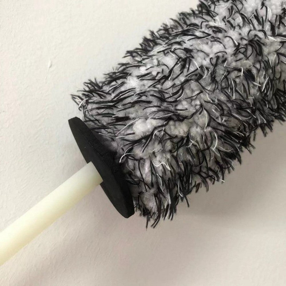 Wheel Rim Cleaning Brush Automobile Tire Hub Ultra-fine Microfiber Cleaner Tool with Spacer Plate