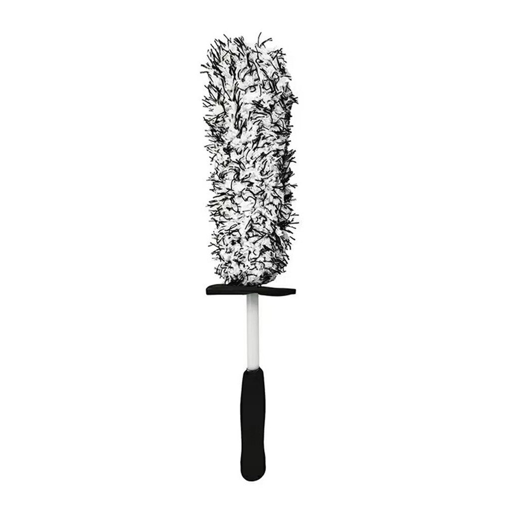 Wheel Rim Cleaning Brush Automobile Tire Hub Ultra-fine Microfiber Cleaner Tool with Spacer Plate
