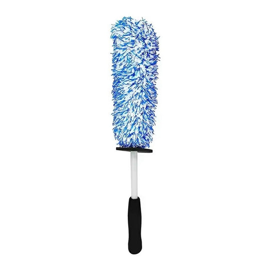 Wheel Rim Cleaning Brush Automobile Tire Hub Ultra-fine Microfiber Cleaner Tool with Spacer Plate