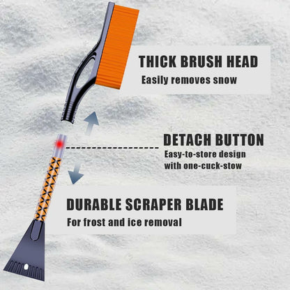 ST-3910 2 in 1 Detachable Car Snow Brush Ice Scraper Winter Windshield Cleaner for Vehicles
