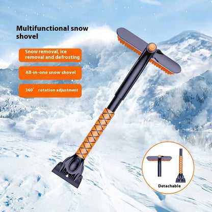 ST-3909 360 Degree Rotatable Car Snow Brush Ice Scraper 2 in 1 Winter Windshield Cleaner for Vehicles