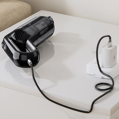 Handheld Car Vacuum Cleaner 8kPa Powerful Suction Low Noise Cordless Dust Blower with LED Light