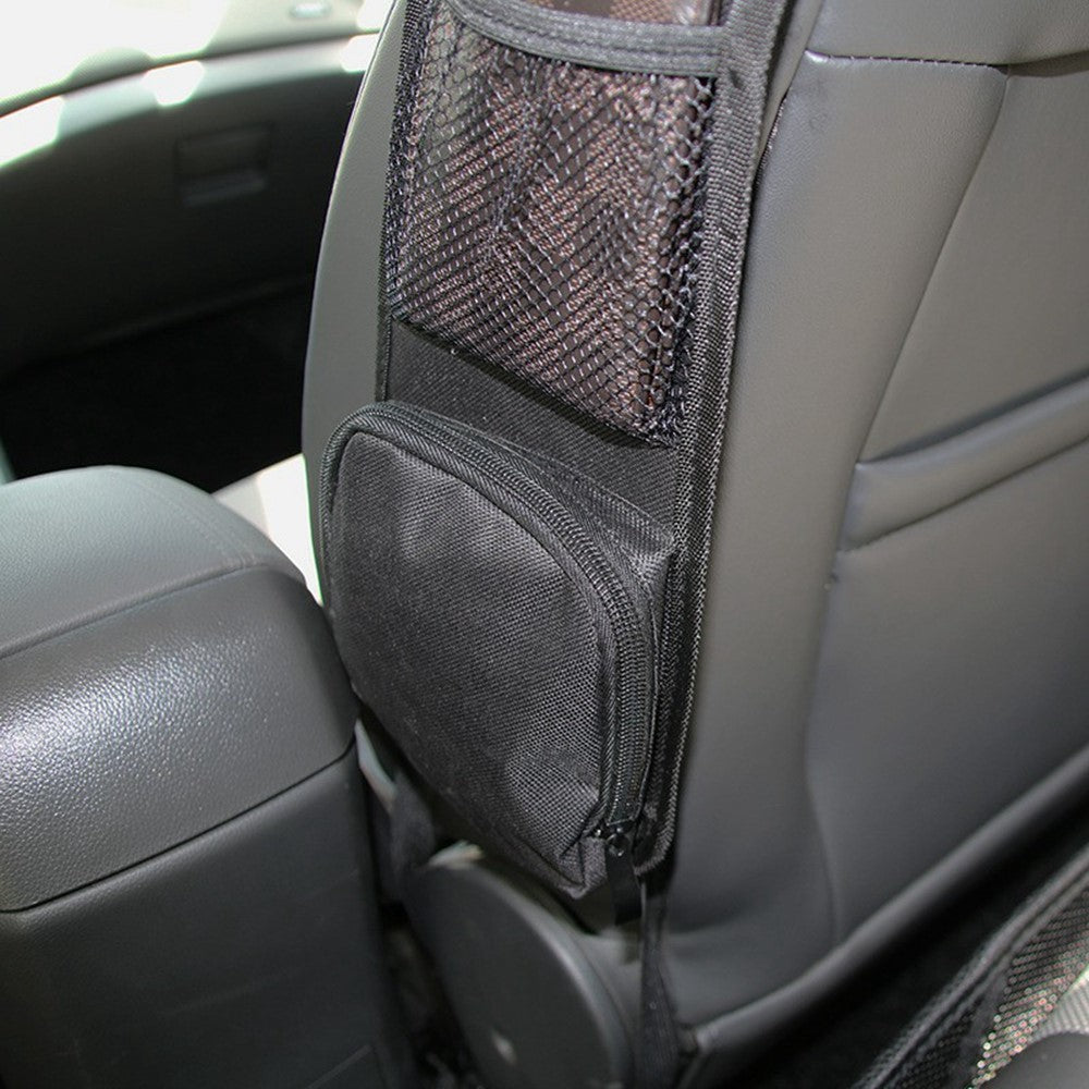 Car Seat Side Storage Organizer Waterproof Multi-Pocket Hanging Bag for Map Water Bottle Umbrella
