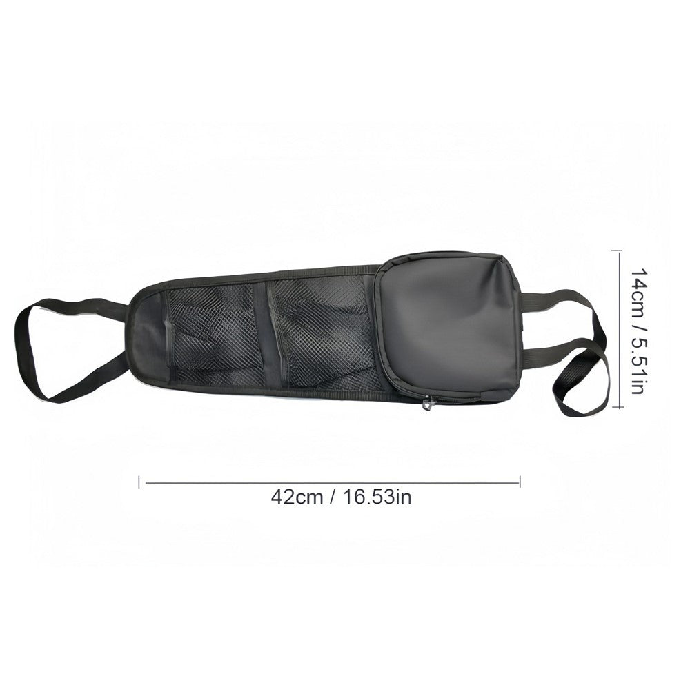 Car Seat Side Storage Organizer Waterproof Multi-Pocket Hanging Bag for Map Water Bottle Umbrella