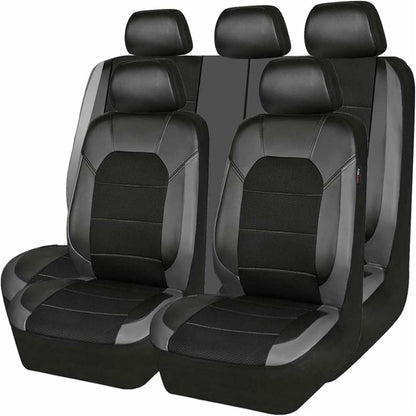 9Pcs Car Seat Covers Full Set Automotive Front Back Seat Bench Protectors