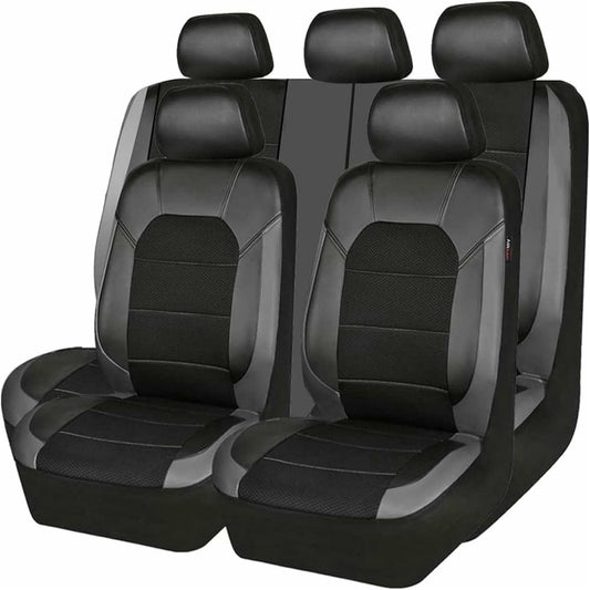 9Pcs Car Seat Covers Full Set Automotive Front Back Seat Bench Protectors