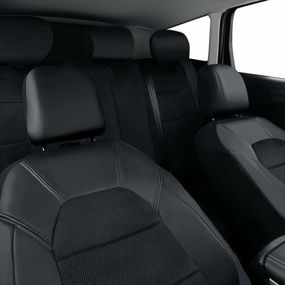 9Pcs Car Seat Covers Full Set Automotive Front Back Seat Bench Protectors