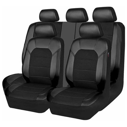 9Pcs Car Seat Covers Full Set Automotive Front Back Seat Bench Protectors