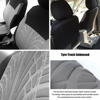 9Pcs Car Seat Covers Full Set Automotive 5-Seats Front Rear Covers Headrest Protectors