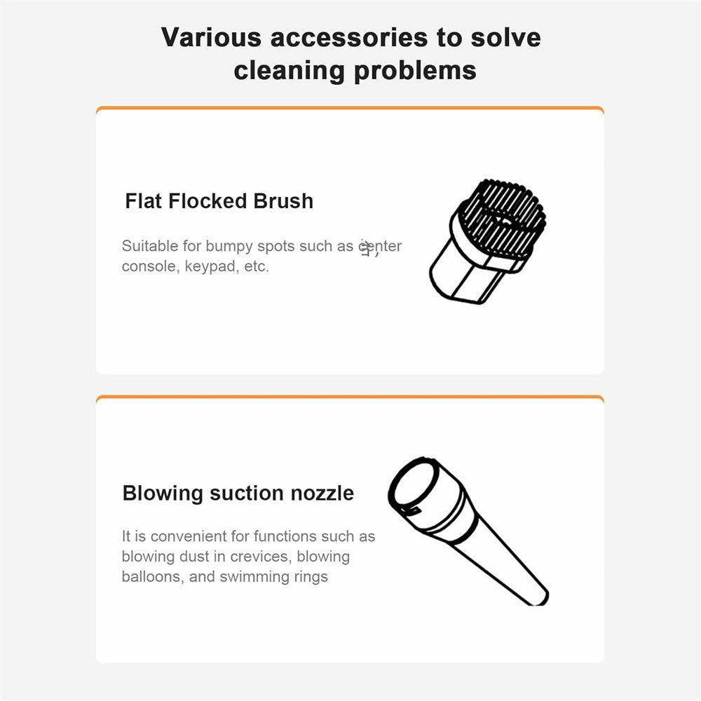 4000PA Strong Suction Wireless Car Vacuum Cleaner Low Noise Handheld Portable Dust Buster